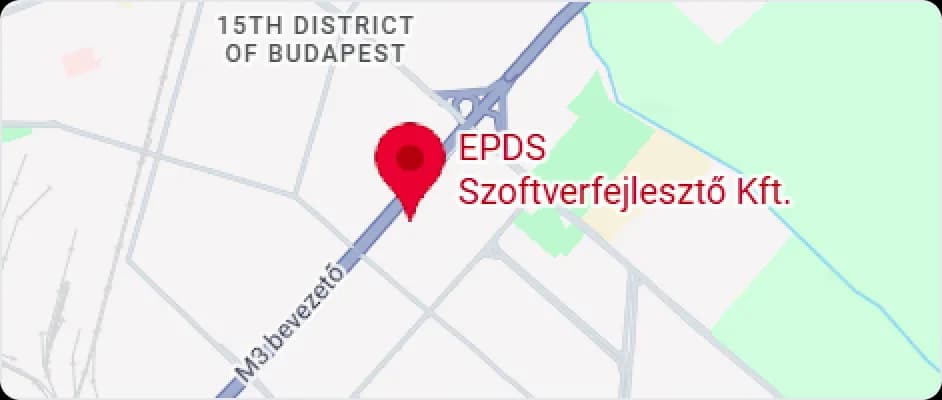 Az EPDS irodájának térképe, 1154 Budapest, Kozák tér 13-16.